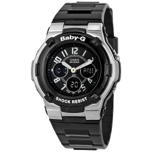 Baby G Shock Resistant Black MultiFunction Sport Ladies Watch BGA1101B2